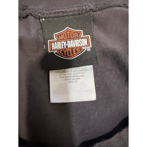 Harley Davidson Tank Top Size XL Black Roma Italy Ride To Live Since 1903 - Picture 3 of 4